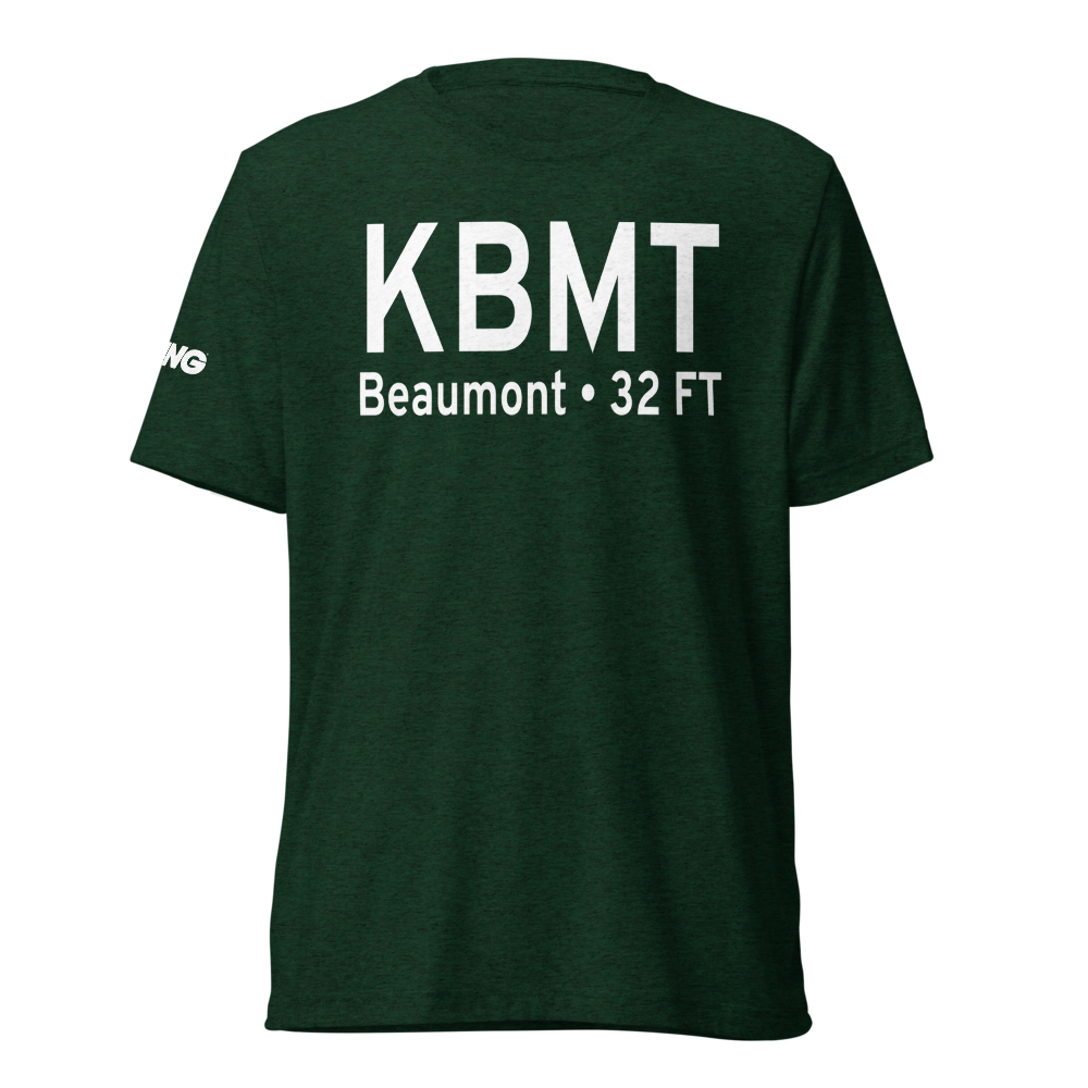 Beaumont Municipal Airport (KBMT) ICAO Tri-blend T-Shirt 