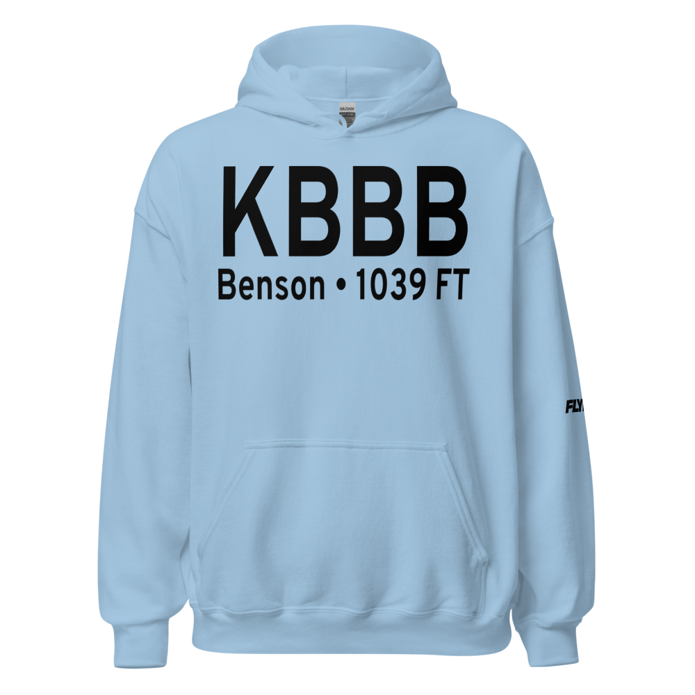 Benson Municipal Airport (KBBB) ICAO Hoodie Sweatshirt 