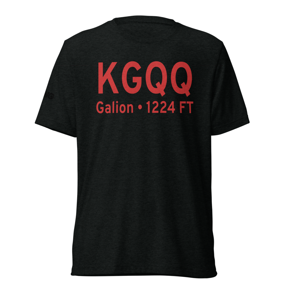 Galion Municipal Airport (KGQQ) ICAO Tri-blend T-Shirt 