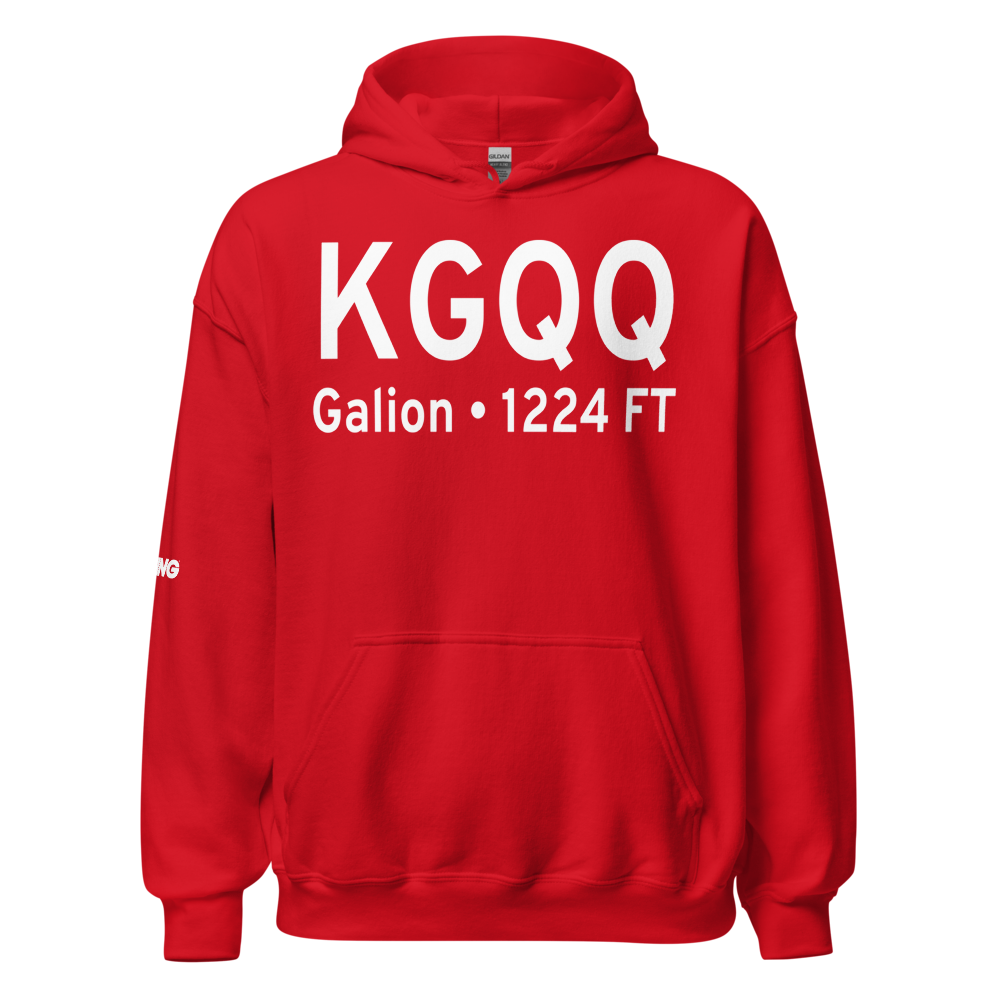 Galion Municipal Airport (KGQQ) ICAO Hoodie Sweatshirt 