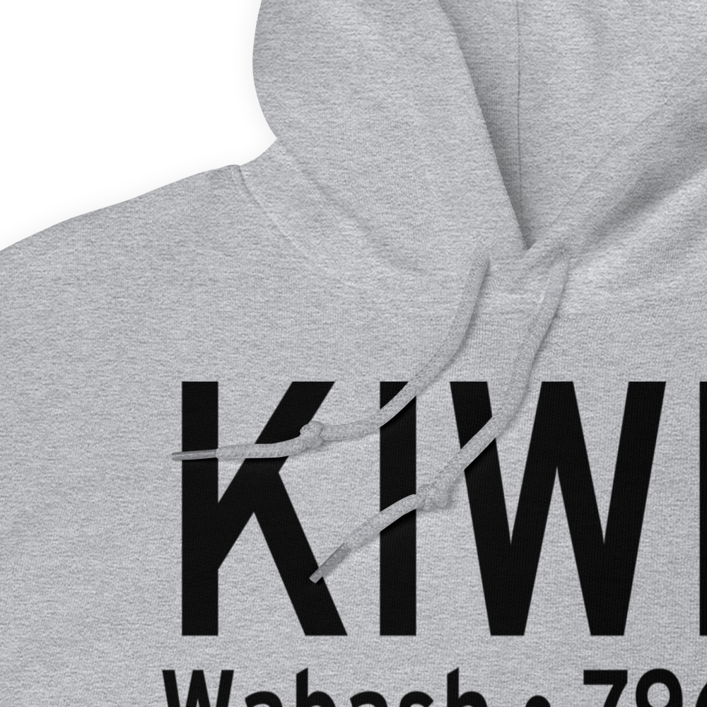 Wabash Municipal Airport (KIWH) ICAO Hoodie Sweatshirt 