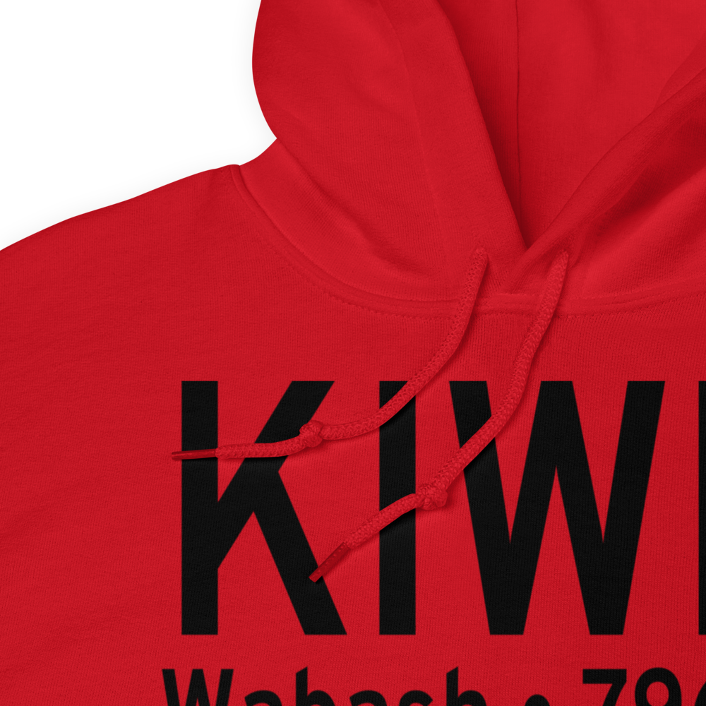 Wabash Municipal Airport (KIWH) ICAO Hoodie Sweatshirt 