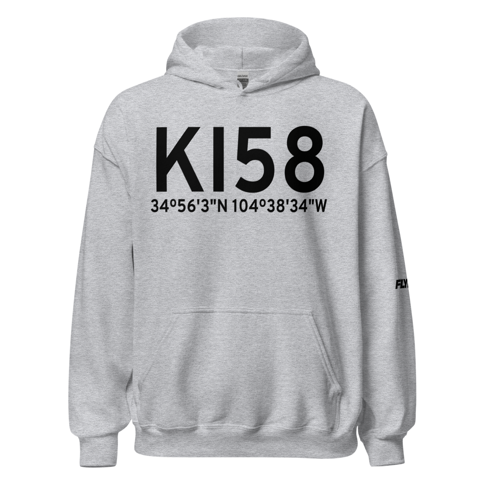 Santa Rosa Route 66 Airport (KI58) ICAO Hoodie Sweatshirt 