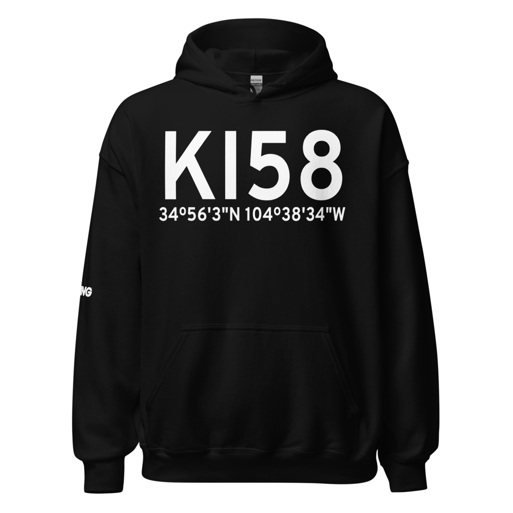 Santa Rosa Route 66 Airport (KI58) ICAO Hoodie Sweatshirt 