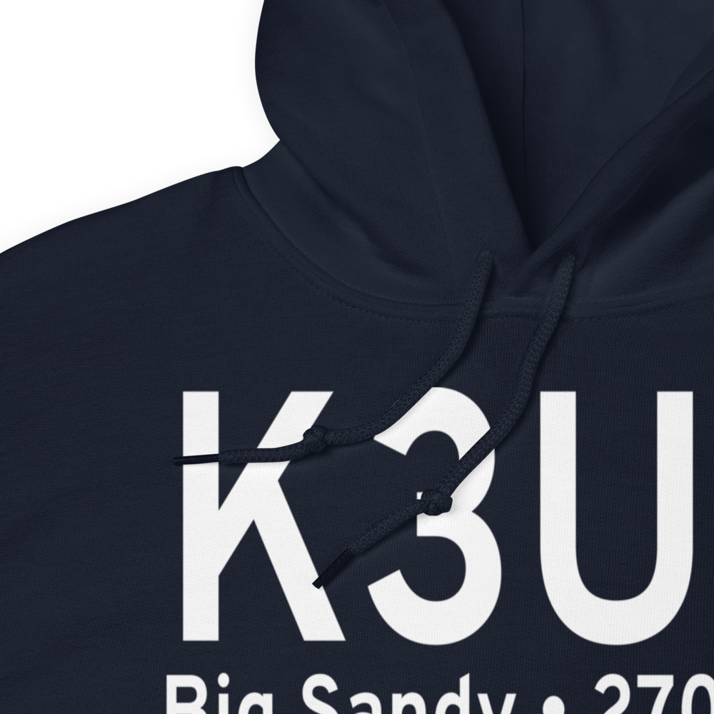 Big Sandy Airport (K3U8) ICAO Hoodie Sweatshirt 