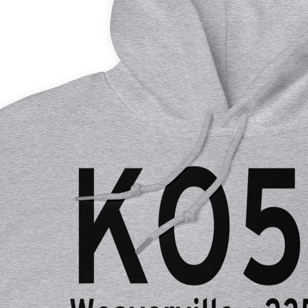 Lonnie Pool Field Weaverville Airport (KO54) ICAO Hoodie Sweatshirt 