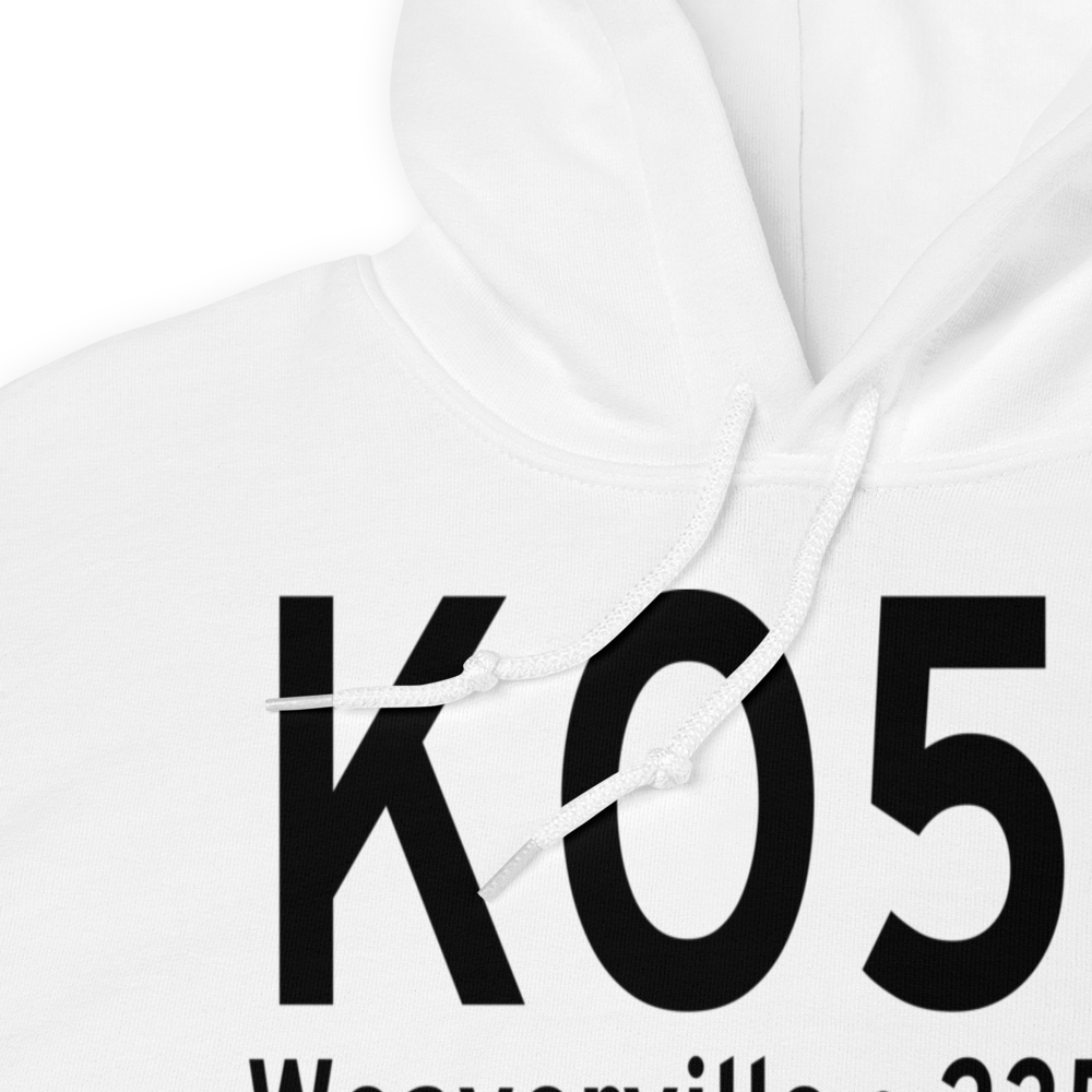Lonnie Pool Field Weaverville Airport (KO54) ICAO Hoodie Sweatshirt 