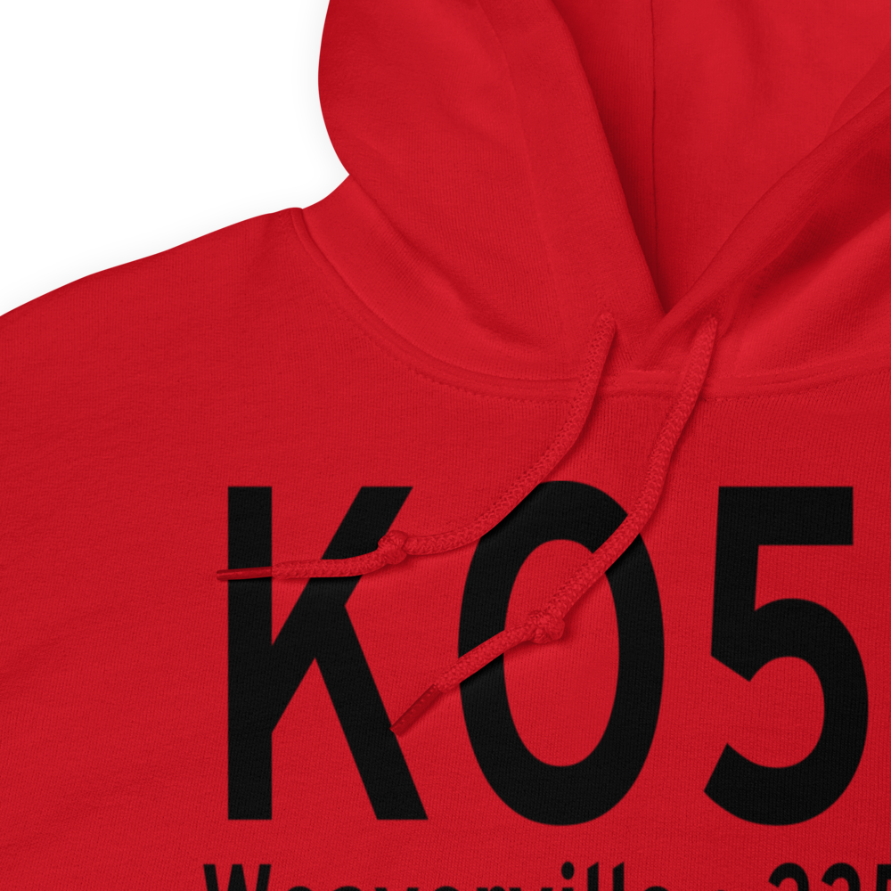 Lonnie Pool Field Weaverville Airport (KO54) ICAO Hoodie Sweatshirt 