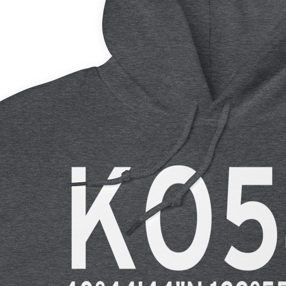 Lonnie Pool Field Weaverville Airport (KO54) ICAO Hoodie Sweatshirt 