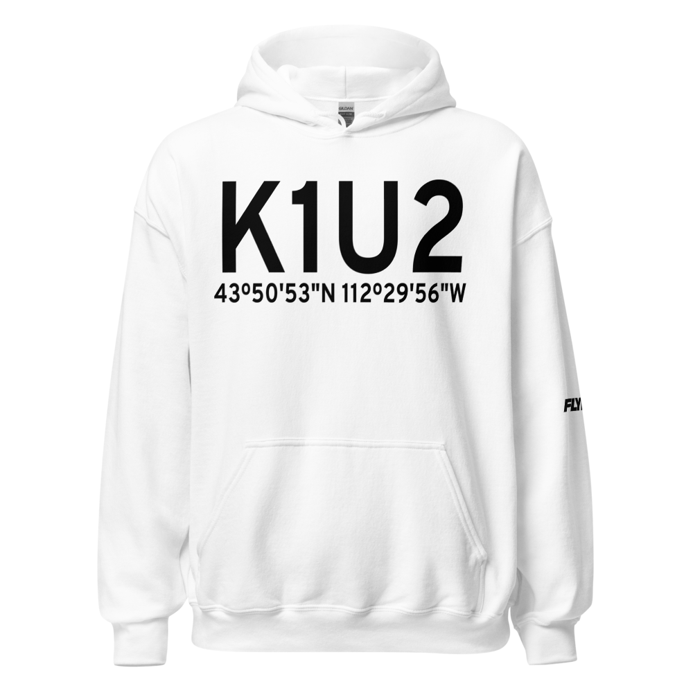 Mud Lake/West Jefferson County/ Airport (K1U2) ICAO Hoodie Sweatshirt 
