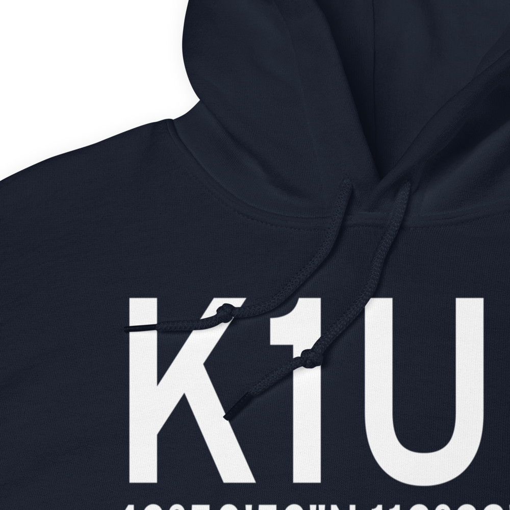 Mud Lake/West Jefferson County/ Airport (K1U2) ICAO Hoodie Sweatshirt 