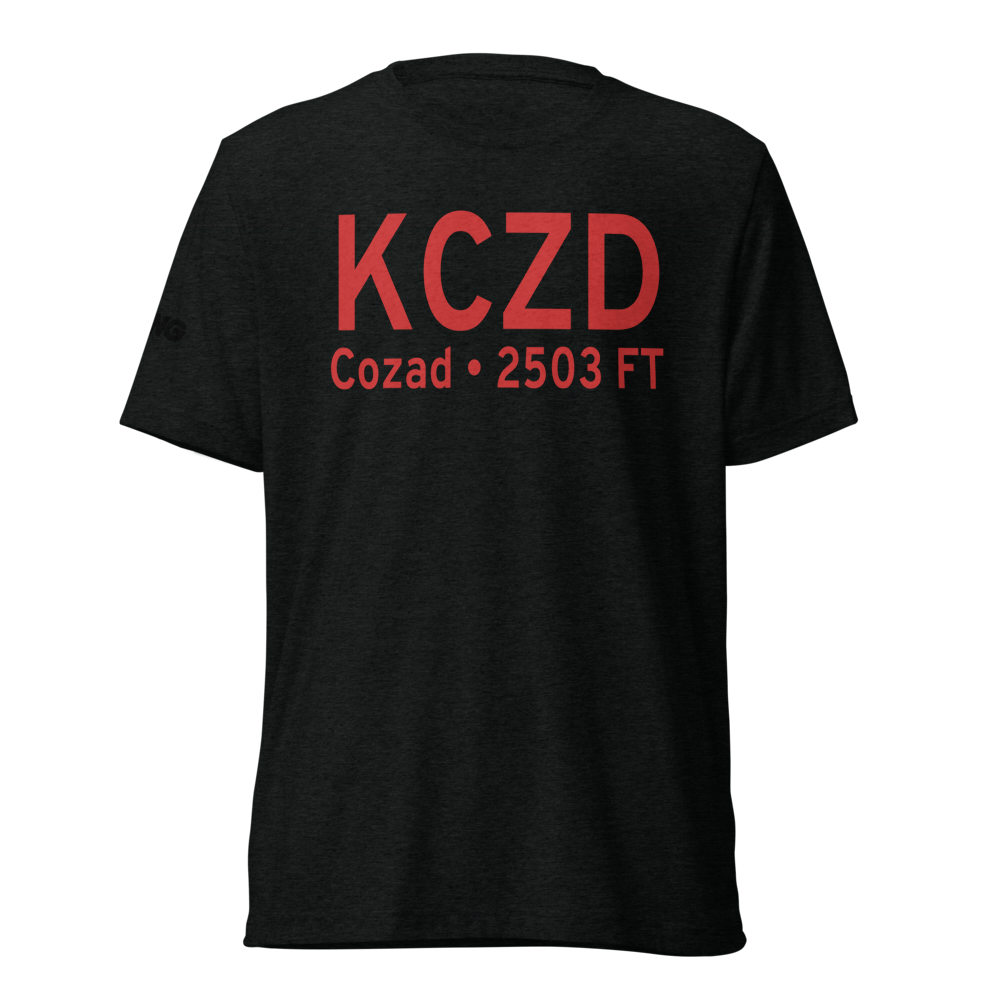 Cozad Municipal Airport (KCZD) ICAO Tri-blend T-Shirt 