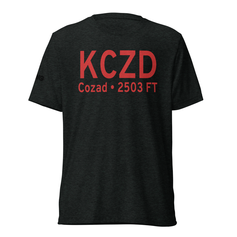 Cozad Municipal Airport (KCZD) ICAO Tri-blend T-Shirt 