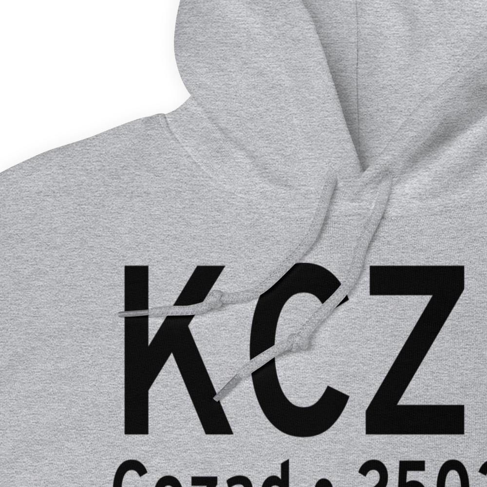 Cozad Municipal Airport (KCZD) ICAO Hoodie Sweatshirt 