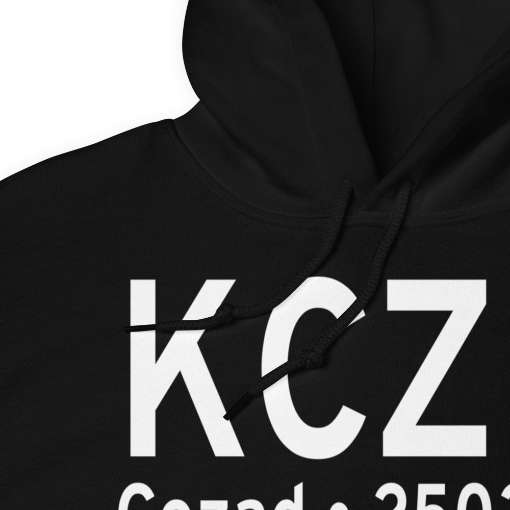 Cozad Municipal Airport (KCZD) ICAO Hoodie Sweatshirt 
