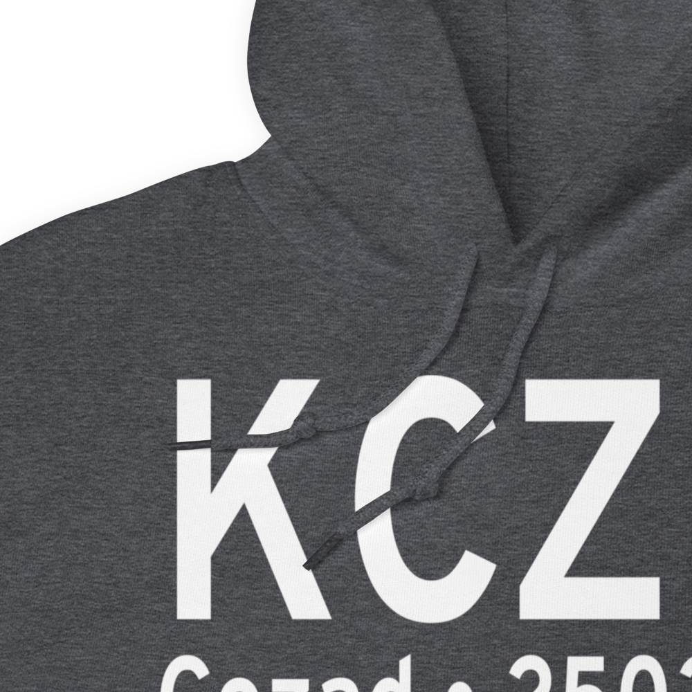 Cozad Municipal Airport (KCZD) ICAO Hoodie Sweatshirt 