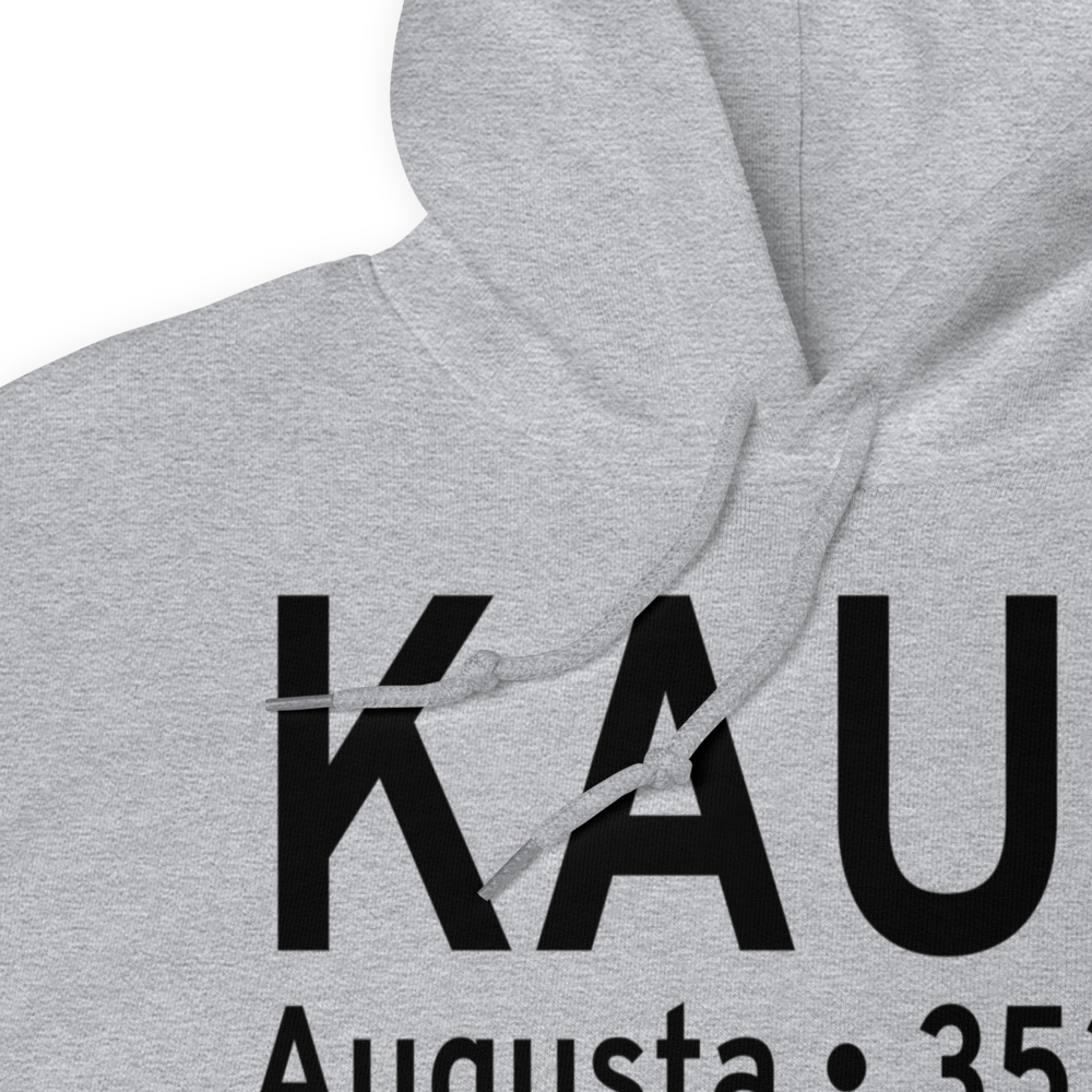 Augusta State Airport (KAUG) ICAO Hoodie Sweatshirt 
