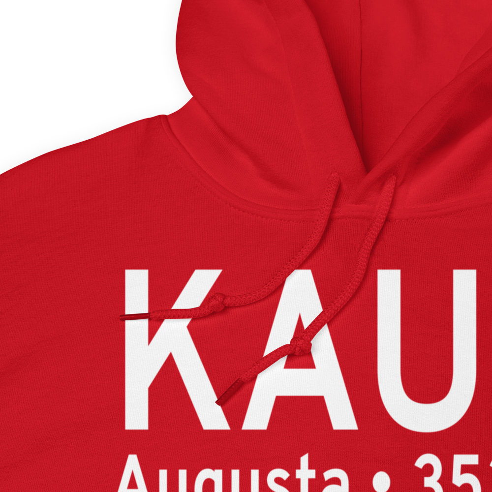 Augusta State Airport (KAUG) ICAO Hoodie Sweatshirt 