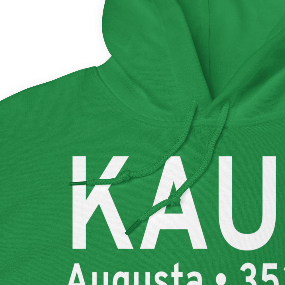 Augusta State Airport (KAUG) ICAO Hoodie Sweatshirt 