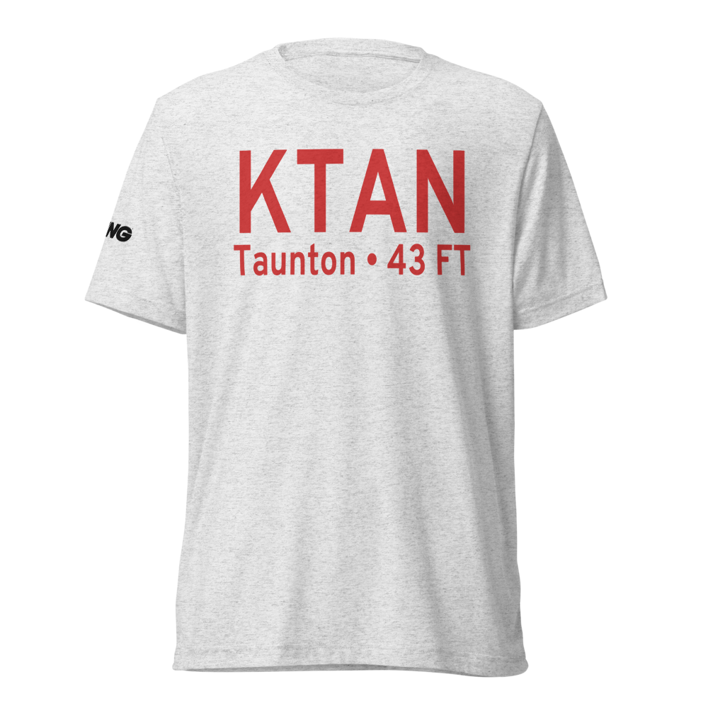 Taunton Municipal King Field (KTAN) ICAO Tri-blend T-Shirt 