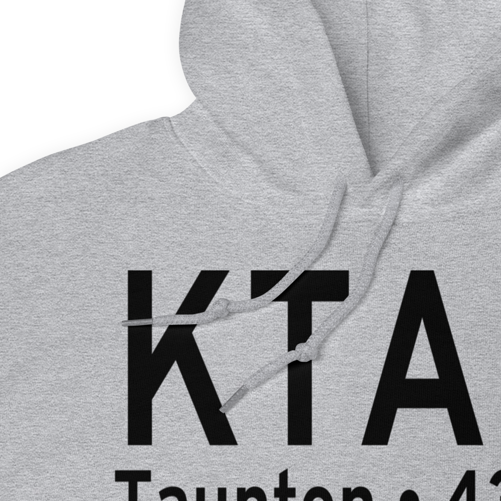 Taunton Municipal King Field (KTAN) ICAO Hoodie Sweatshirt 