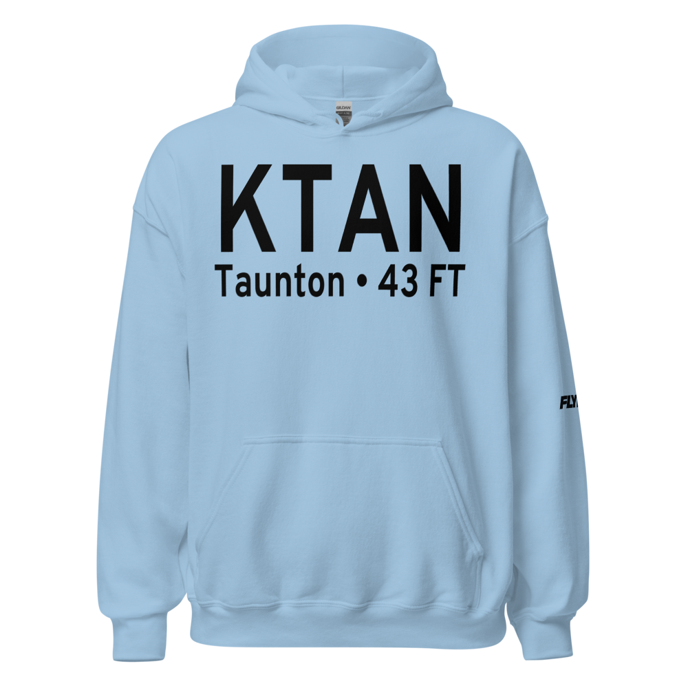 Taunton Municipal King Field (KTAN) ICAO Hoodie Sweatshirt 