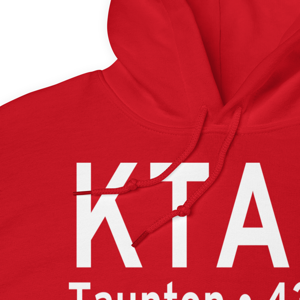 Taunton Municipal King Field (KTAN) ICAO Hoodie Sweatshirt 
