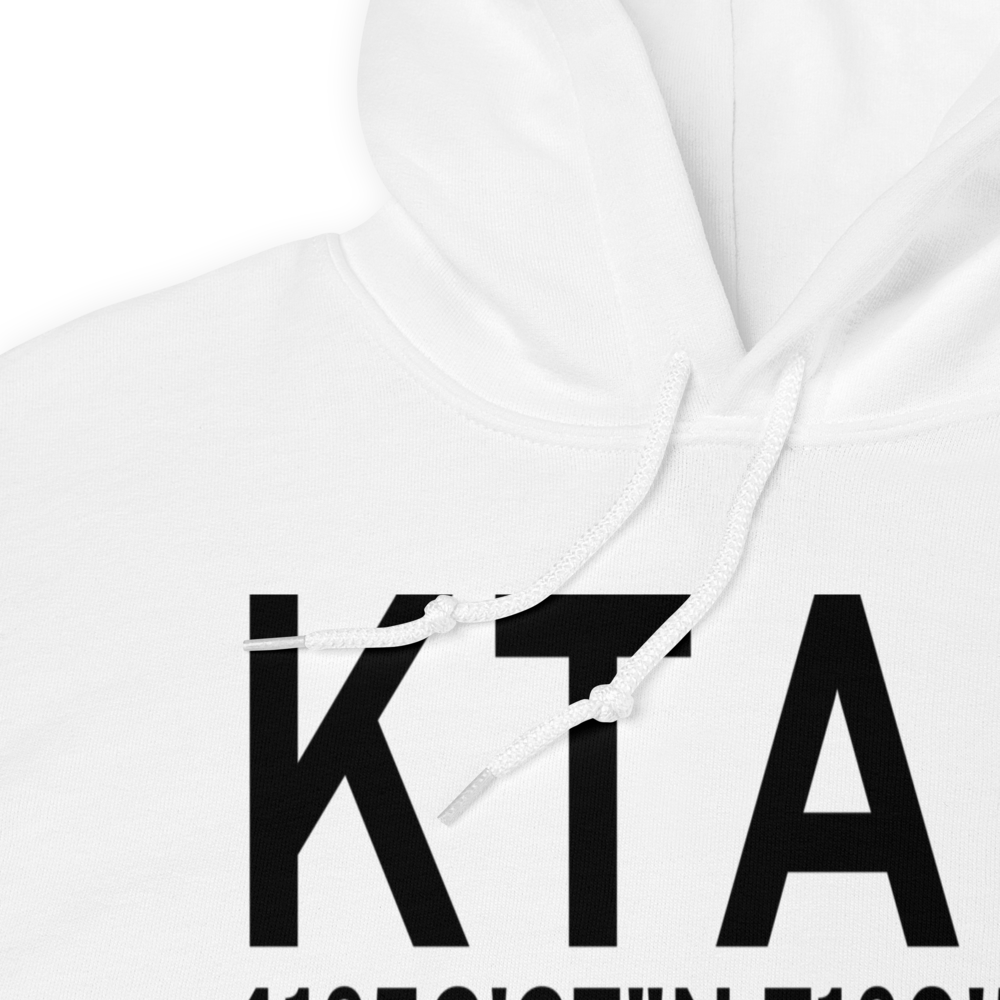 Taunton Municipal King Field (KTAN) ICAO Hoodie Sweatshirt 