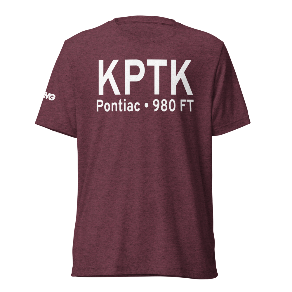 Oakland County International Airport (KPTK) ICAO Tri-blend T-Shirt 