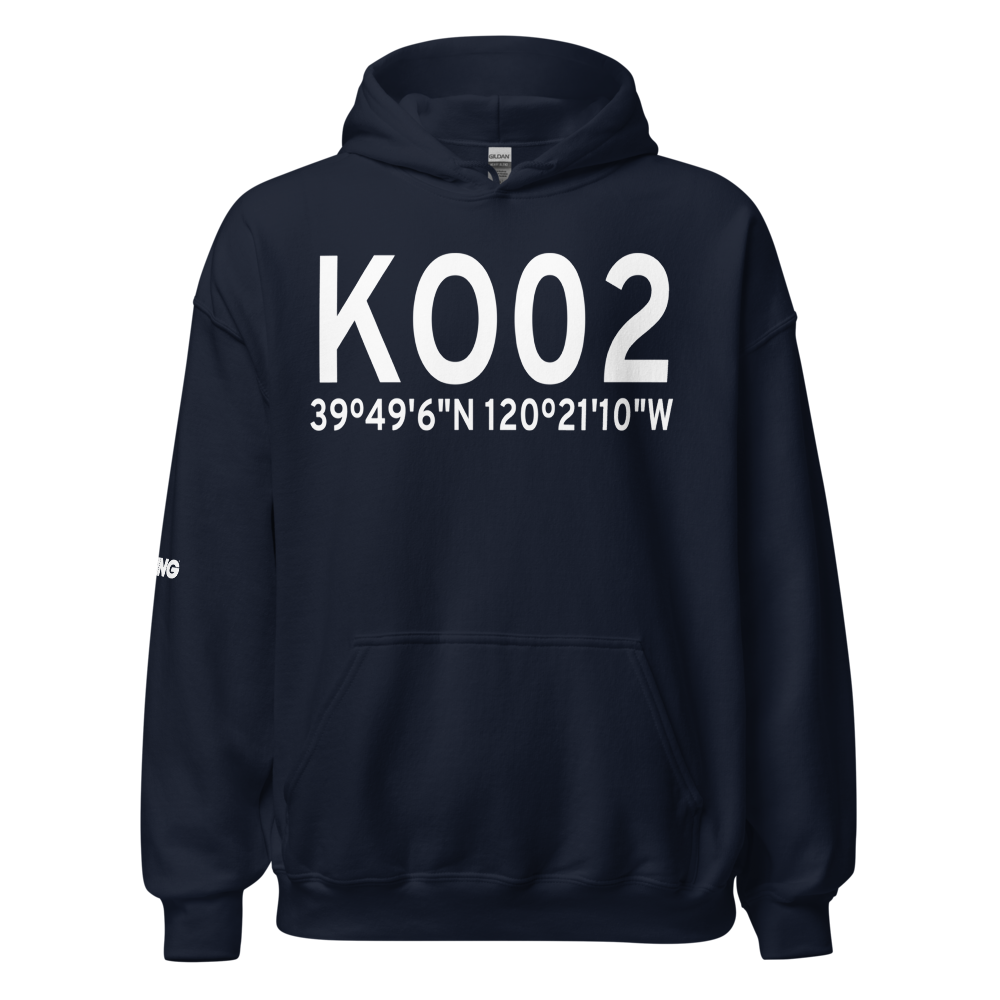 Nervino Airport (KO02) ICAO Hoodie Sweatshirt 