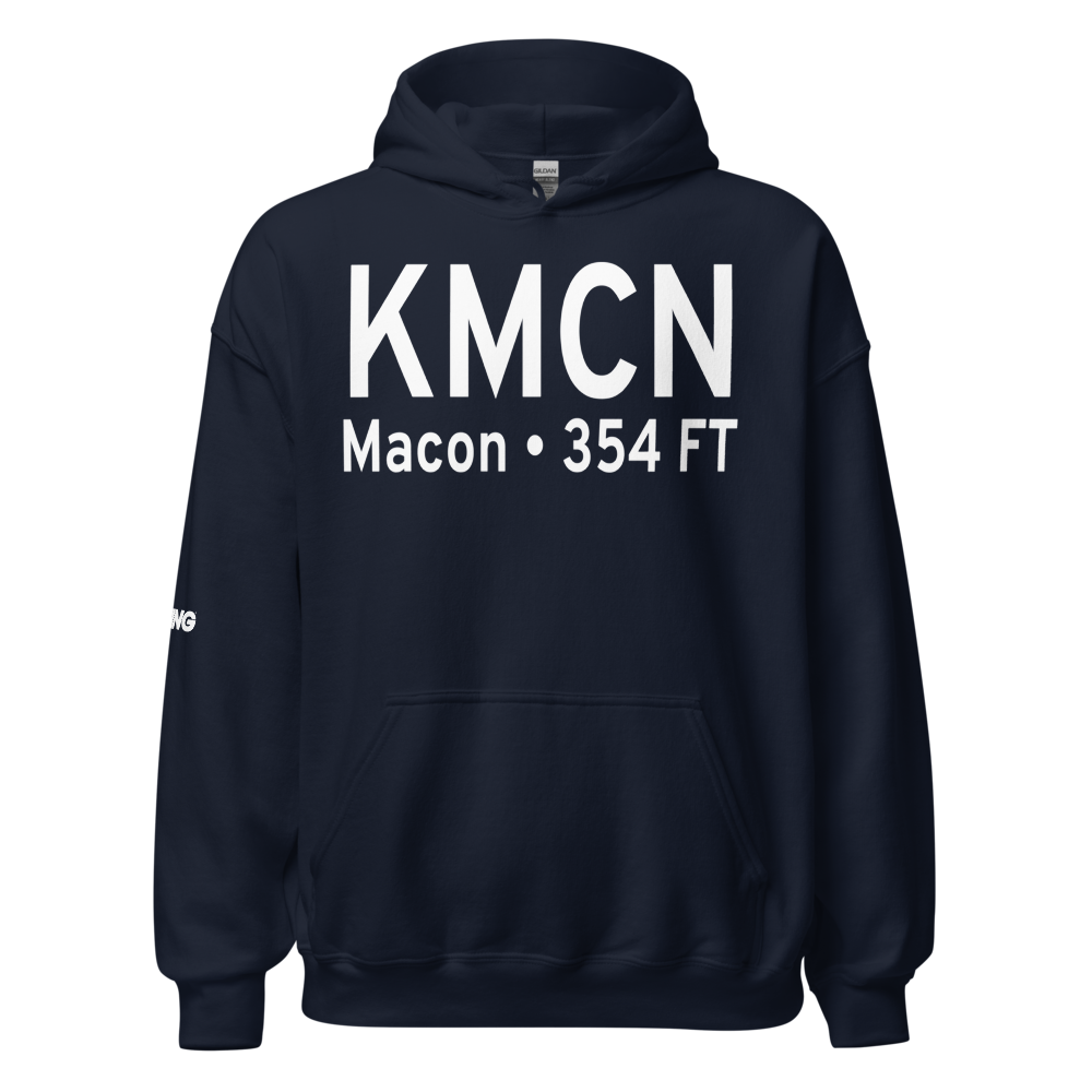 Middle Georgia Regional Airport (KMCN) ICAO Hoodie Sweatshirt 