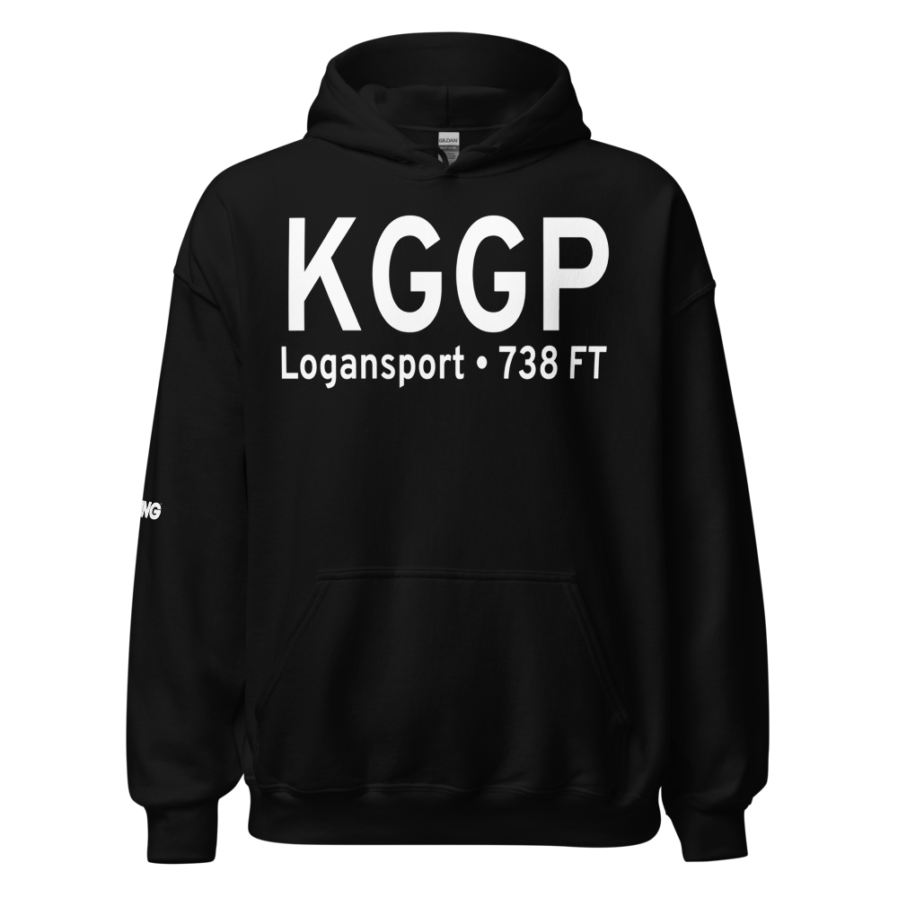 Logansport Cass County Airport (KGGP) ICAO Hoodie Sweatshirt 