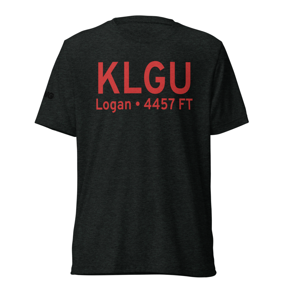 Logan-Cache Airport (KLGU) ICAO Tri-blend T-Shirt 