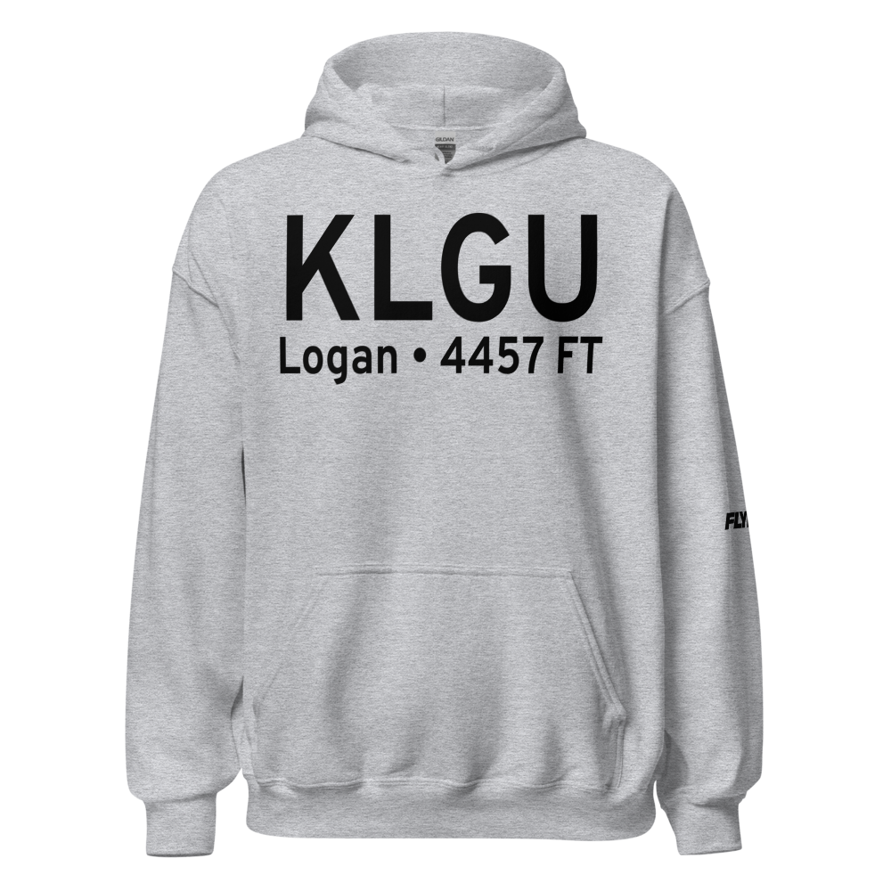 Logan-Cache Airport (KLGU) ICAO Hoodie Sweatshirt 