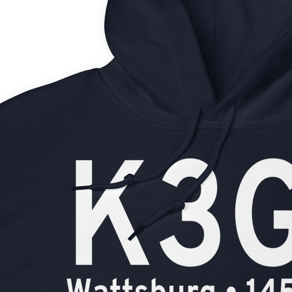 Erie County Airport (K3G1) ICAO Hoodie Sweatshirt 