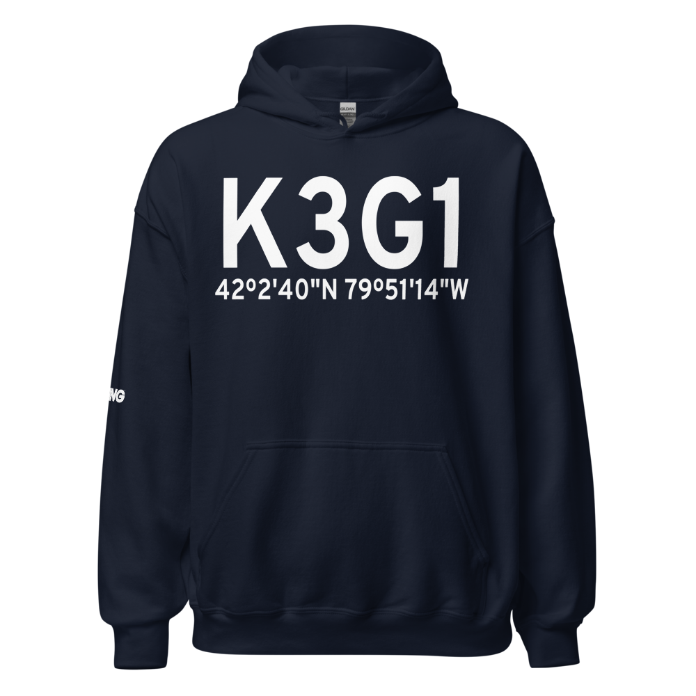 Erie County Airport (K3G1) ICAO Hoodie Sweatshirt 