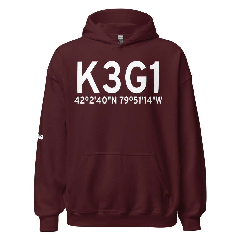 Erie County Airport (K3G1) ICAO Hoodie Sweatshirt 