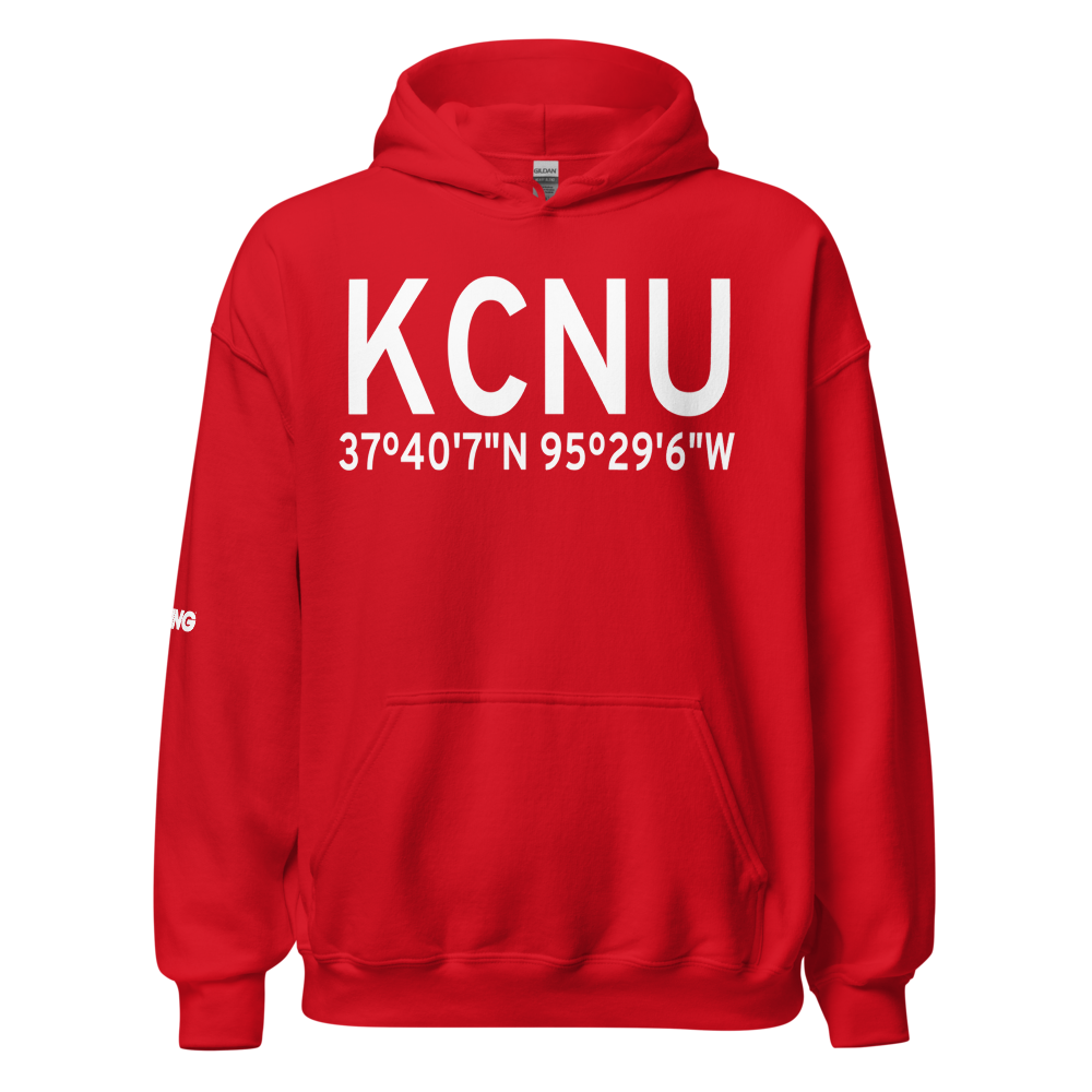 Chanute Martin Johnson Airport (KCNU) ICAO Hoodie Sweatshirt 