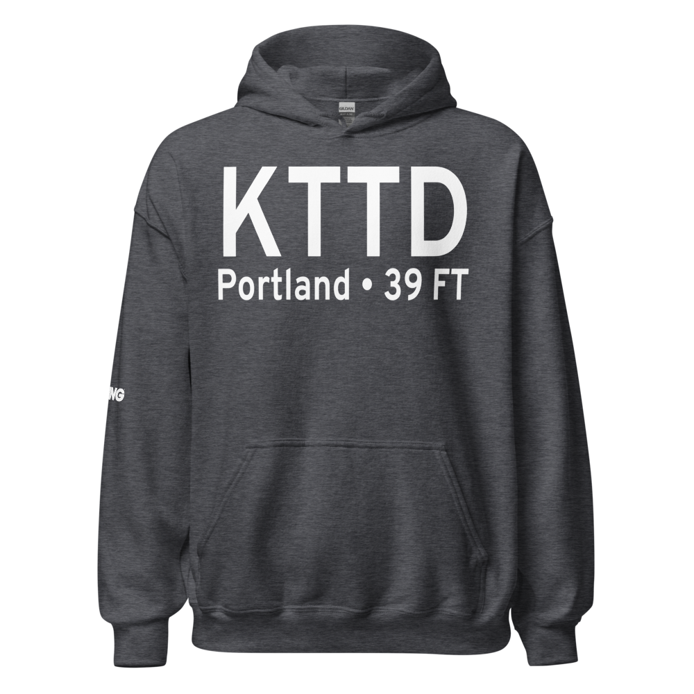 Portland Troutdale Airport (KTTD) ICAO Hoodie Sweatshirt 