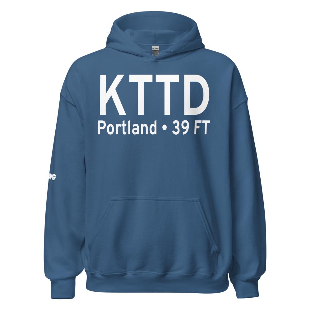 Portland Troutdale Airport (KTTD) ICAO Hoodie Sweatshirt 
