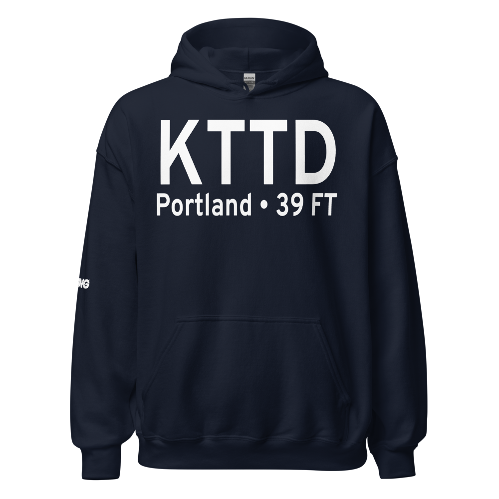 Portland Troutdale Airport (KTTD) ICAO Hoodie Sweatshirt 