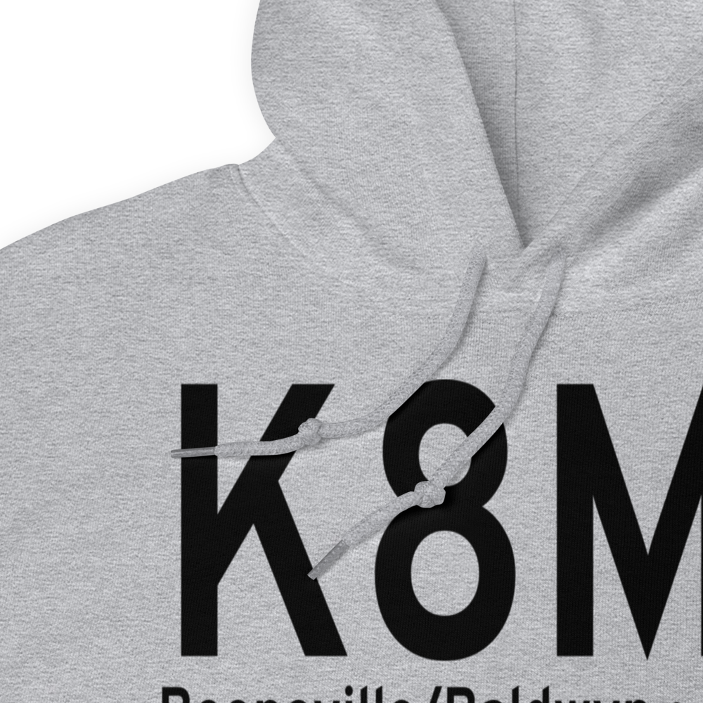 Booneville Baldwyn Airport (K8M1) ICAO Hoodie Sweatshirt 