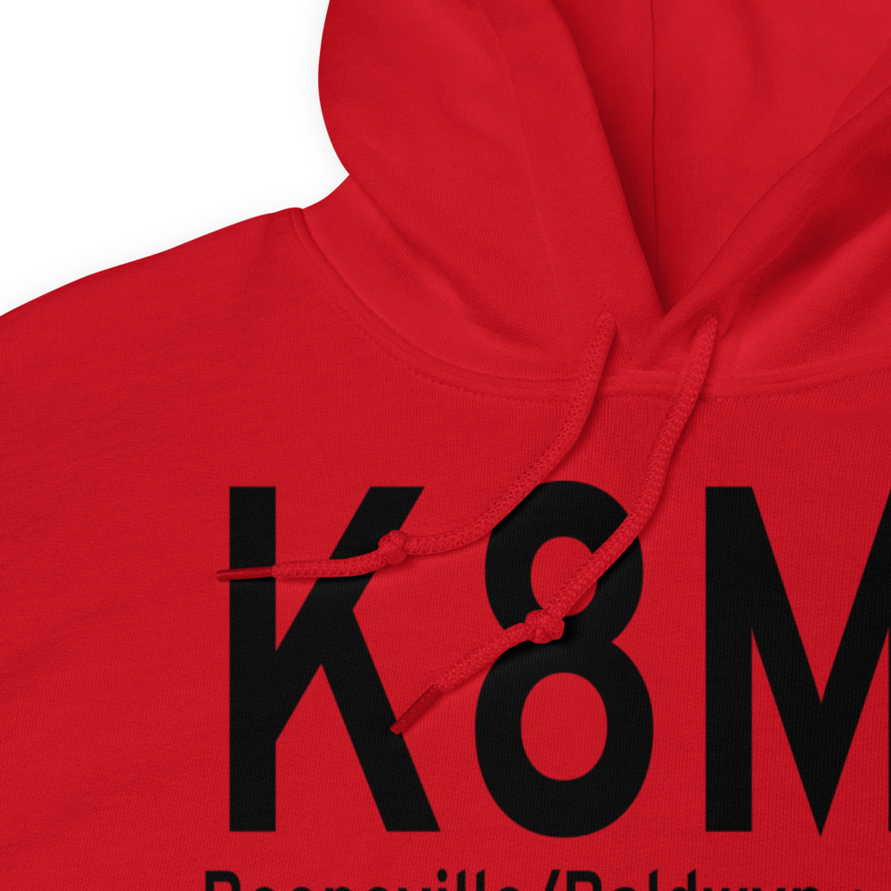Booneville Baldwyn Airport (K8M1) ICAO Hoodie Sweatshirt 