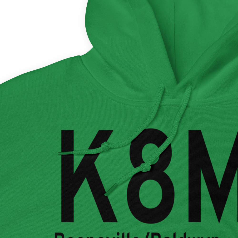 Booneville Baldwyn Airport (K8M1) ICAO Hoodie Sweatshirt 