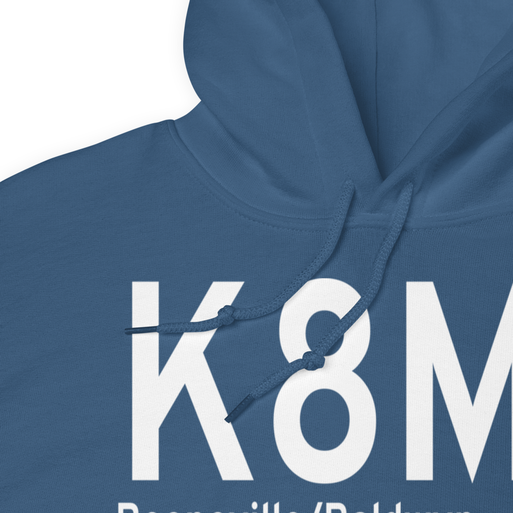 Booneville Baldwyn Airport (K8M1) ICAO Hoodie Sweatshirt 
