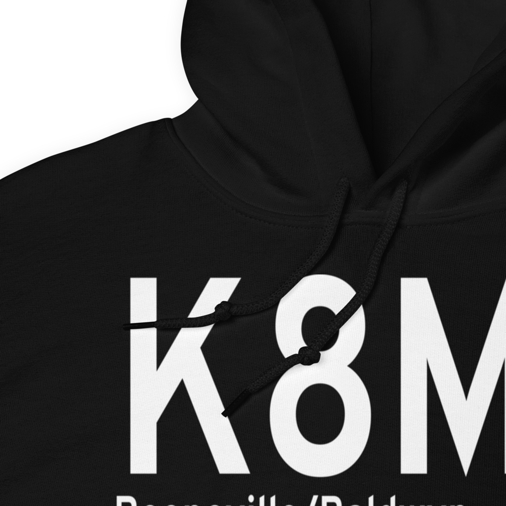 Booneville Baldwyn Airport (K8M1) ICAO Hoodie Sweatshirt 