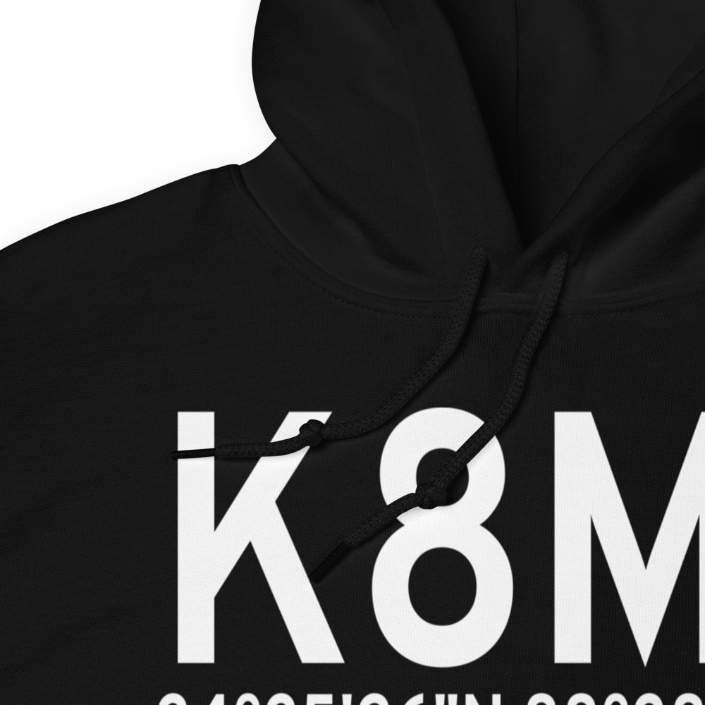 Booneville Baldwyn Airport (K8M1) ICAO Hoodie Sweatshirt 