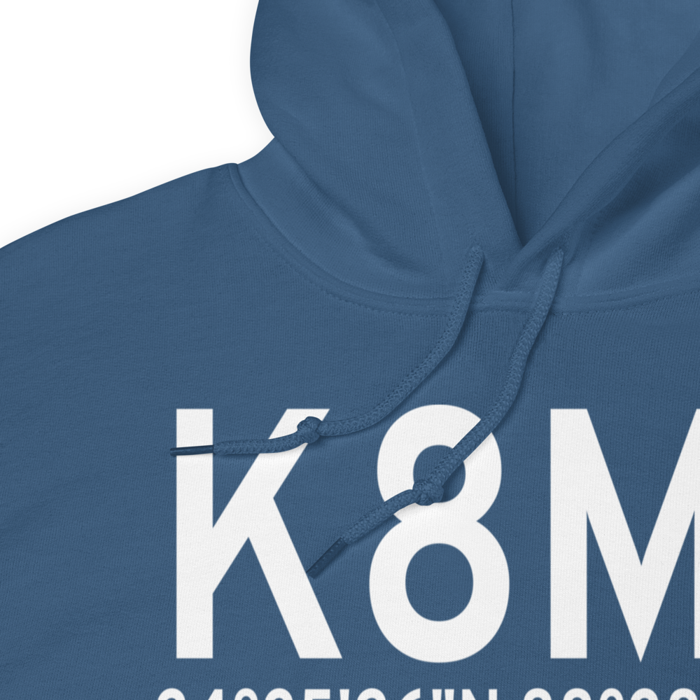 Booneville Baldwyn Airport (K8M1) ICAO Hoodie Sweatshirt 