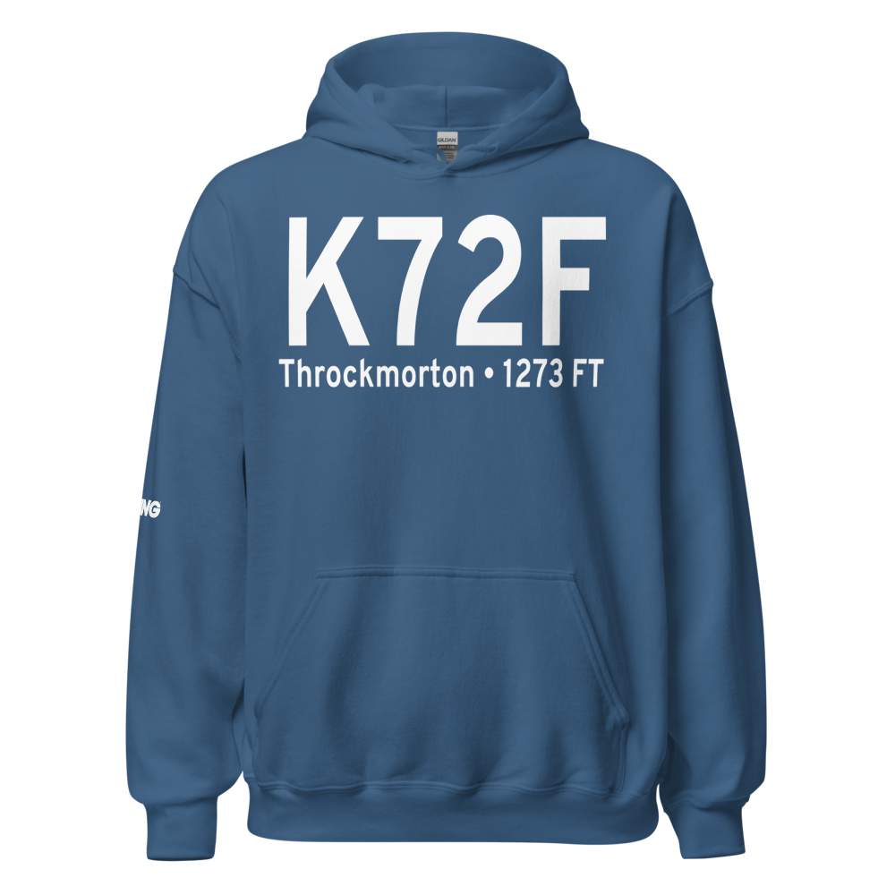 Throckmorton Municipal Airport (K72F) ICAO Hoodie Sweatshirt 