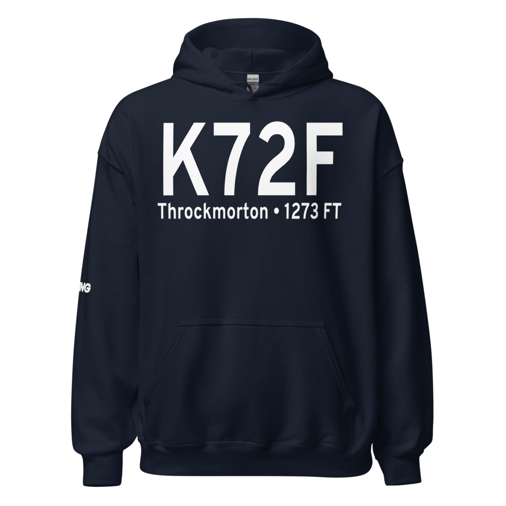 Throckmorton Municipal Airport (K72F) ICAO Hoodie Sweatshirt 